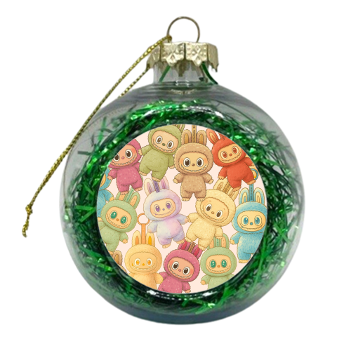 Labubu Love - xmas bauble by Ms Doodle
