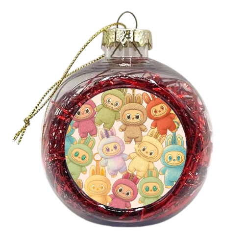 Labubu Love - xmas bauble by Ms Doodle