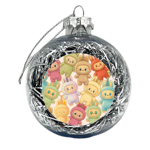 Labubu Love - xmas bauble by Ms Doodle