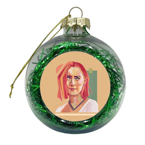 Lady Bird - xmas bauble by Rebecca Sampson