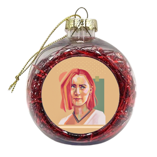 Lady Bird - xmas bauble by Rebecca Sampson