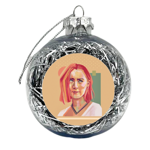 Lady Bird - xmas bauble by Rebecca Sampson