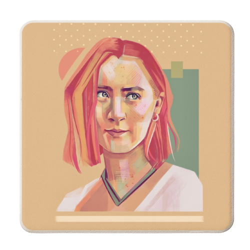 Lady Bird - personalised beer coaster by Rebecca Sampson