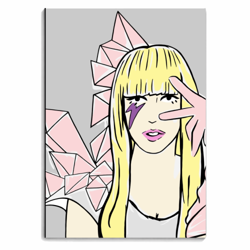 Lady Gaga - personalised A4, A5, A6 notebook by Bec Broomhall