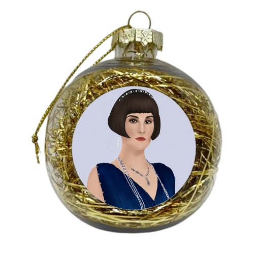 Lady Mary from Downtown Abbey - xmas bauble by Rock and Rose Creative
