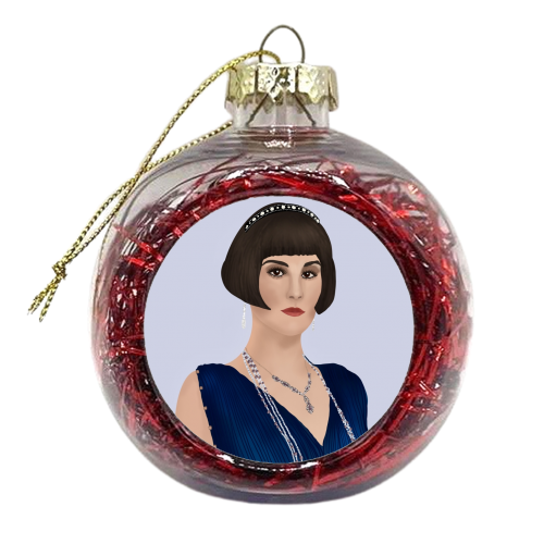 Lady Mary from Downtown Abbey - xmas bauble by Rock and Rose Creative