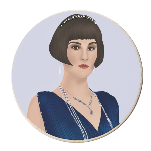 Lady Mary from Downtown Abbey - personalised beer coaster by Rock and Rose Creative