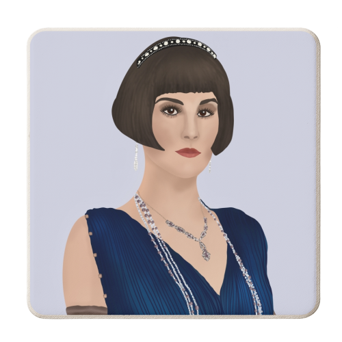 Lady Mary from Downtown Abbey - personalised beer coaster by Rock and Rose Creative