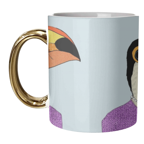 Lady Toucan - unique mug by Casey Rogers