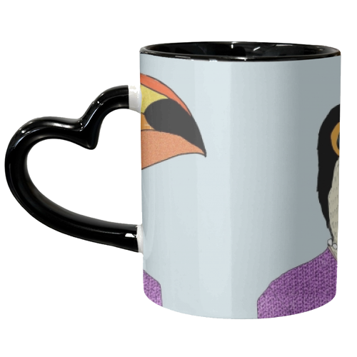 Lady Toucan - unique mug by Casey Rogers
