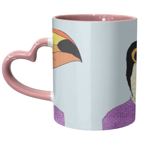 Lady Toucan - unique mug by Casey Rogers
