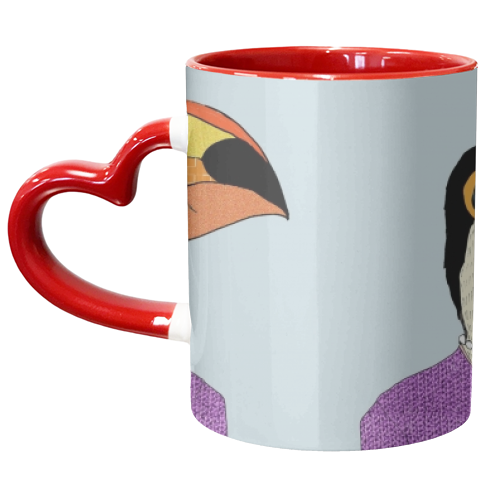 Lady Toucan - unique mug by Casey Rogers