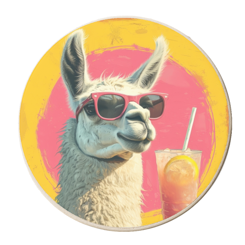 Lamanade - personalised beer coaster by DejaReve