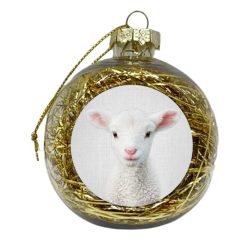 Lamb - xmas bauble by Gal Design