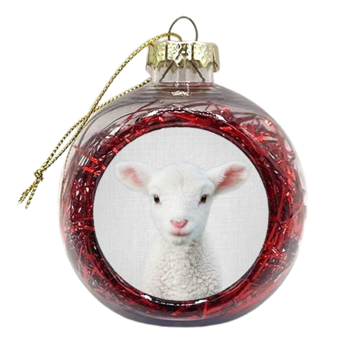 Lamb - xmas bauble by Gal Design
