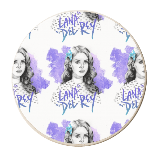 Lana Del Rey 2014 - personalised beer coaster by Daniel Cash