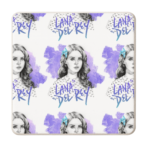 Lana Del Rey 2014 - personalised beer coaster by Daniel Cash