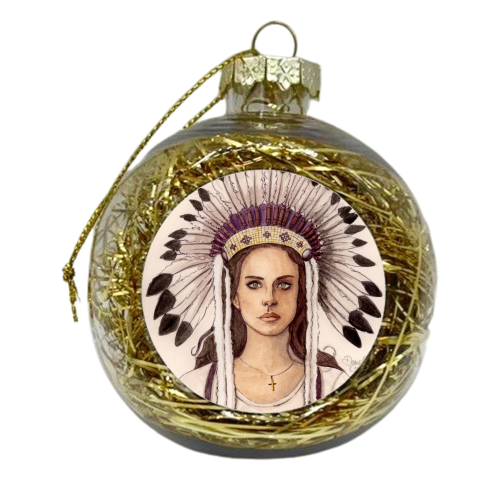 Lana Del Rey IV - xmas bauble by Daniel Cash