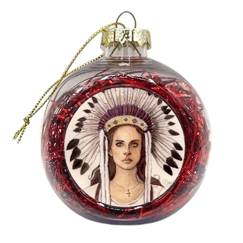 Lana Del Rey IV - xmas bauble by Daniel Cash