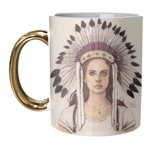 Lana Del Rey IV - unique mug by Daniel Cash