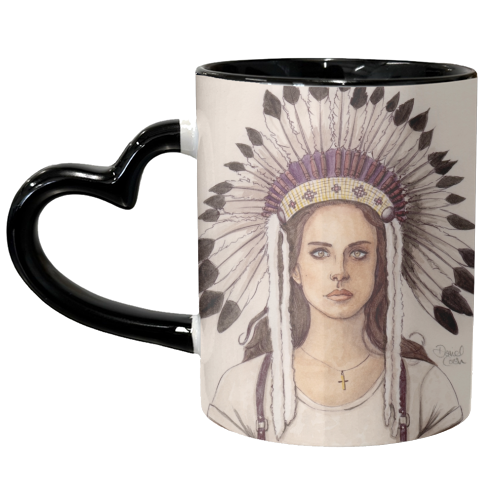 Lana Del Rey IV - unique mug by Daniel Cash
