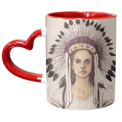 Lana Del Rey IV - unique mug by Daniel Cash