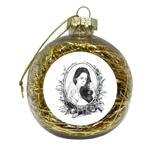 Lana Del Rey XI - xmas bauble by Daniel Cash
