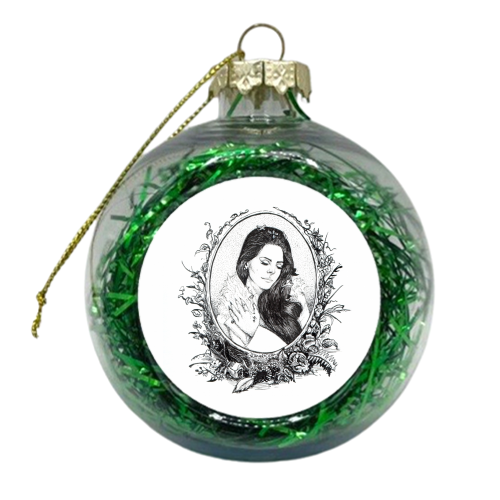 Lana Del Rey XI - xmas bauble by Daniel Cash