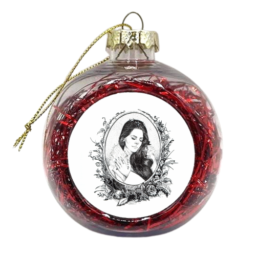 Lana Del Rey XI - xmas bauble by Daniel Cash