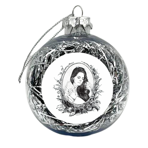 Lana Del Rey XI - xmas bauble by Daniel Cash