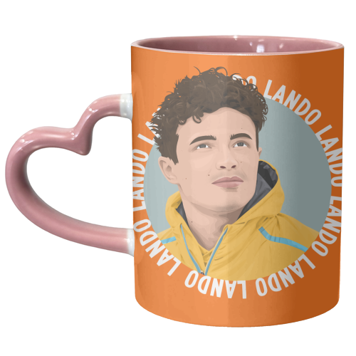 Lando Norris - unique mug by Pink and Pip