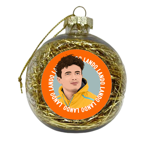 Lando Norris - xmas bauble by Pink and Pip
