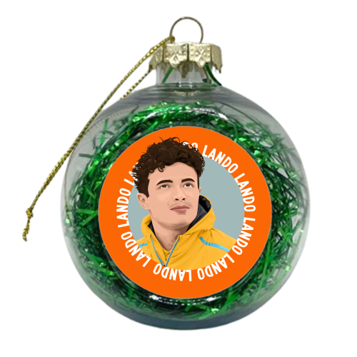 Lando Norris - xmas bauble by Pink and Pip