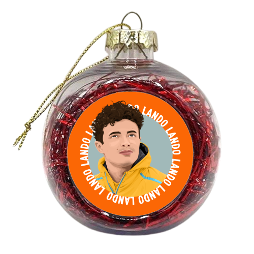 Lando Norris - xmas bauble by Pink and Pip