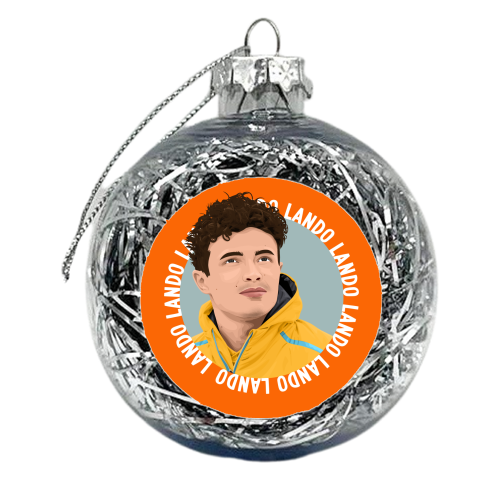 Lando Norris - xmas bauble by Pink and Pip