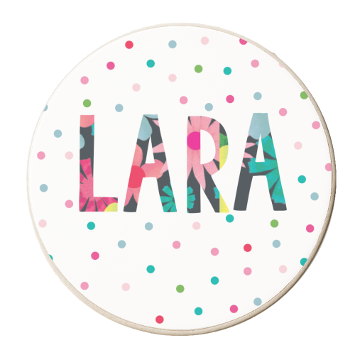 Lara - personalised beer coaster by The Boy and the Bear