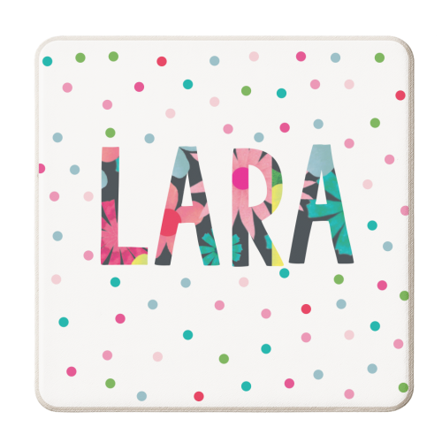 Lara - personalised beer coaster by The Boy and the Bear