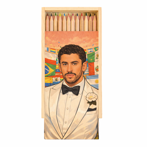 Latino Bunny - Coloured Pencils with Box by Ms Doodle