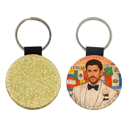 Latino Bunny - keyring by Ms Doodle