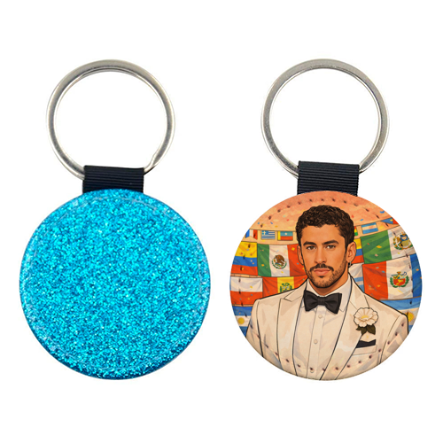 Latino Bunny - keyring by Ms Doodle