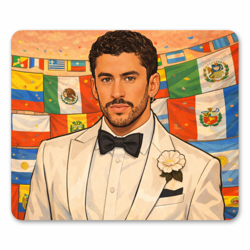 Latino Bunny - mouse mat by Ms Doodle