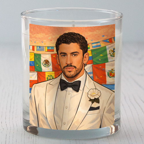 Latino Bunny - scented candle by Ms Doodle