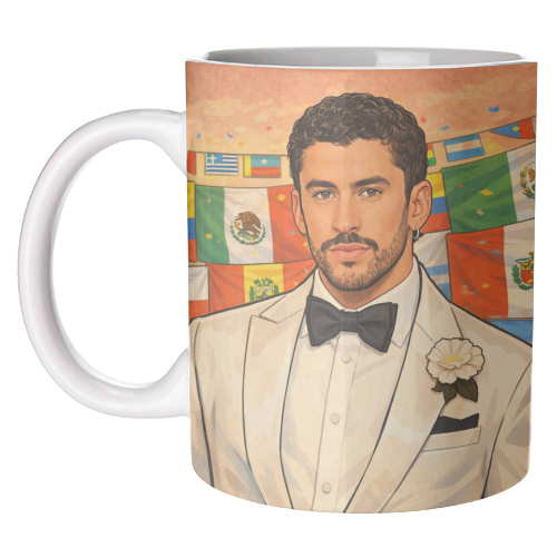 Latino Bunny - unique mug by Ms Doodle