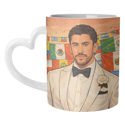 Latino Bunny - unique mug by Ms Doodle