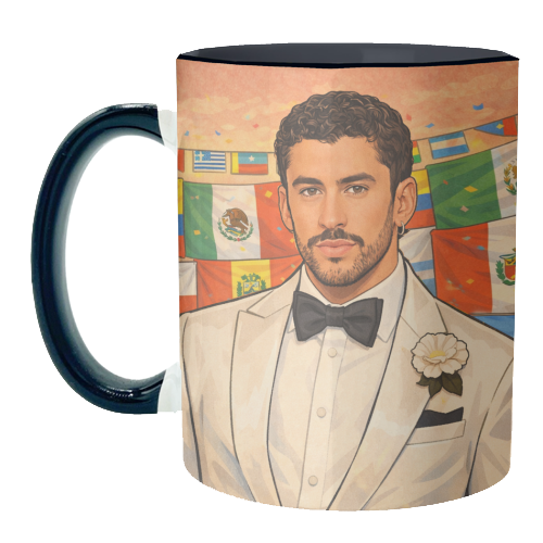 Latino Bunny - unique mug by Ms Doodle