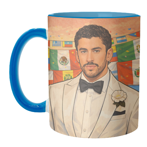 Latino Bunny - unique mug by Ms Doodle