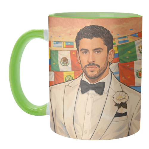 Latino Bunny - unique mug by Ms Doodle