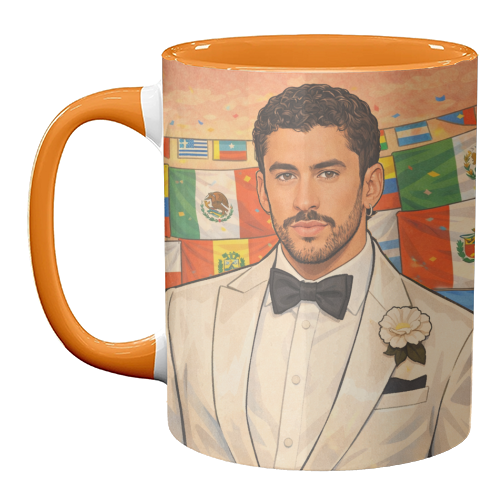 Latino Bunny - unique mug by Ms Doodle
