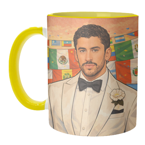 Latino Bunny - unique mug by Ms Doodle