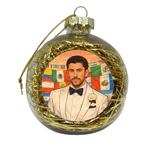 Latino Bunny - xmas bauble by Ms Doodle